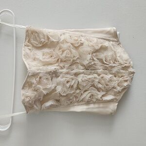 Vintage Cream Charlotte Russe Corset Top Size S